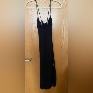 Black Zara midi dress